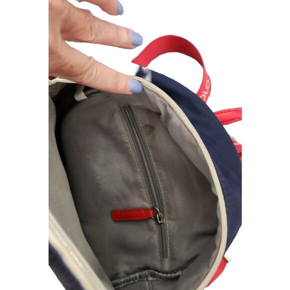 U.S. Polo Assn. Red White Blue Backpack - Logo Straps & Patch - Pre-Owned - Picture 3 of 7